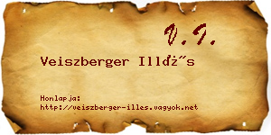 Veiszberger Illés névjegykártya